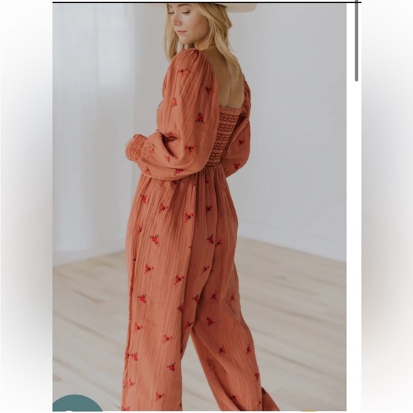 NWT Free People
Dahlia Smocked Jumpsuit - Picture 5 of 11